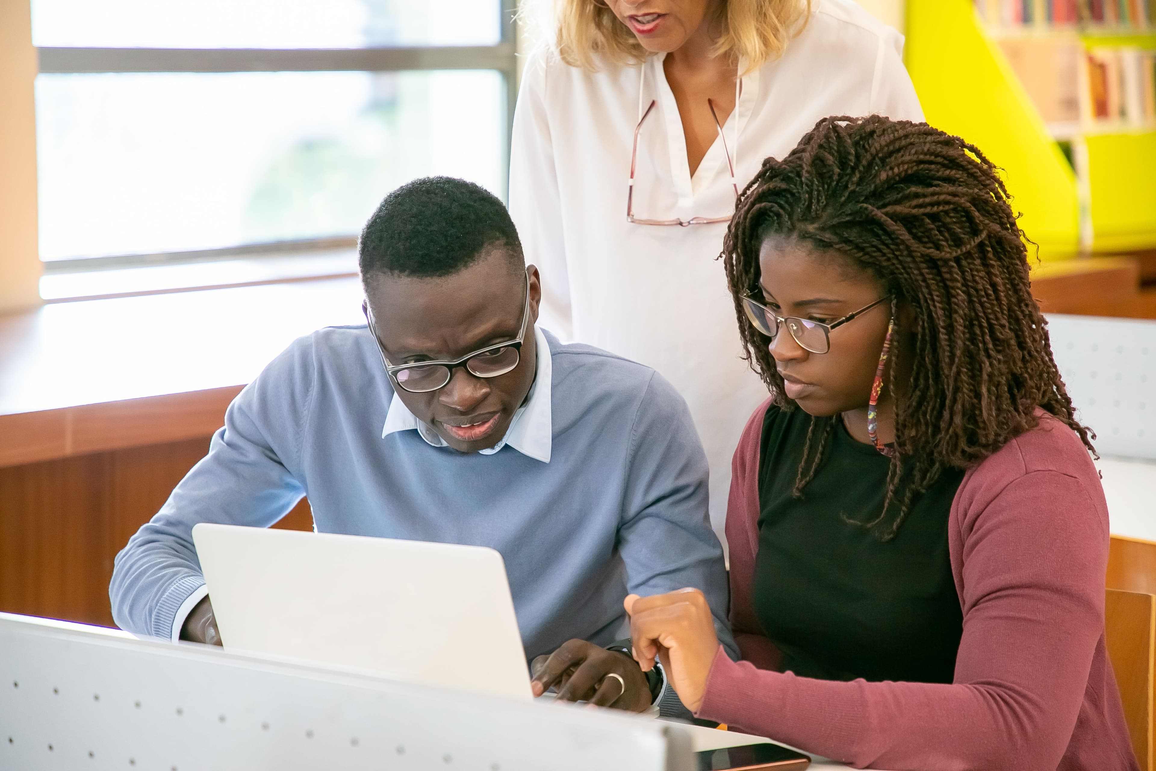 Creators working in focused collaborative environment